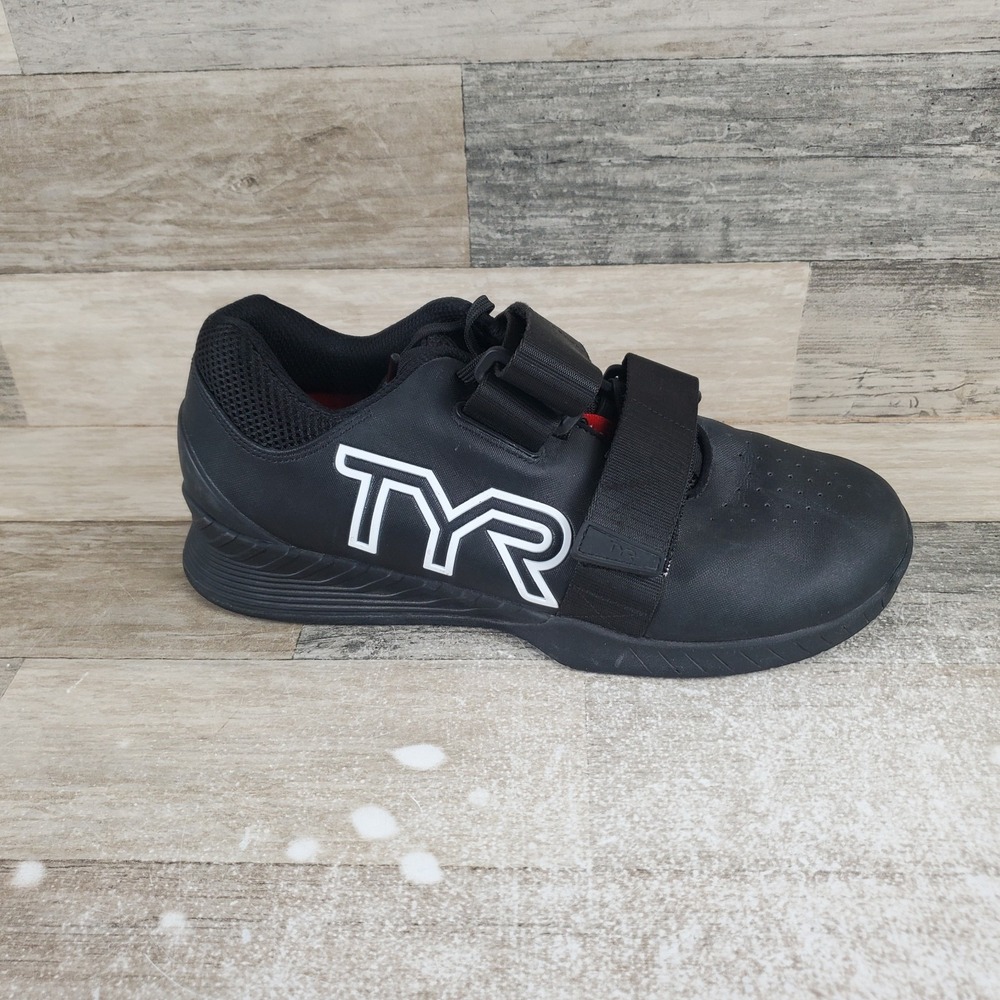 TYR L-1 Lifter Shoes Mens 8 / Womens 9.5 Weightlifting Athletic Black Sneakers